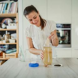 Kefirko Tarro de vidrio con Tapa Hermetica para Segunda Fermentacion