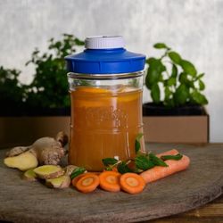 Kefirko Tarro de vidrio con Tapa Hermetica para Segunda Fermentacion