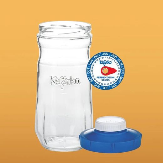 Kefirko Tarro de vidrio con Tapa Hermetica para Segunda Fermentacion