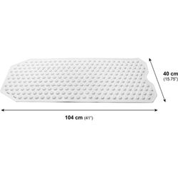 Kmina Non-slip Bath Mat (104x40 cm) Bath Shower Mat 100% Natural Rubber K30013