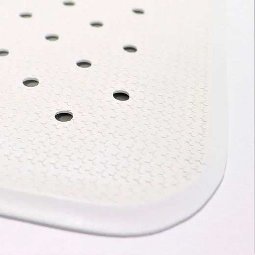 Kmina Alfombrilla Ducha Antideslizante (43x43 cm) Alfombra Baño Bañera Caucho 100% Natural K30002