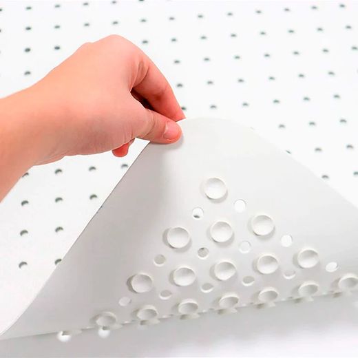 Kmina Alfombrilla Ducha Antideslizante (43x43 cm) Alfombra Baño Bañera Caucho 100% Natural K30002