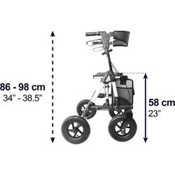 Kmina Walkers pour Adultes Tout-terrain 4 Roues Pneumatiques K10060