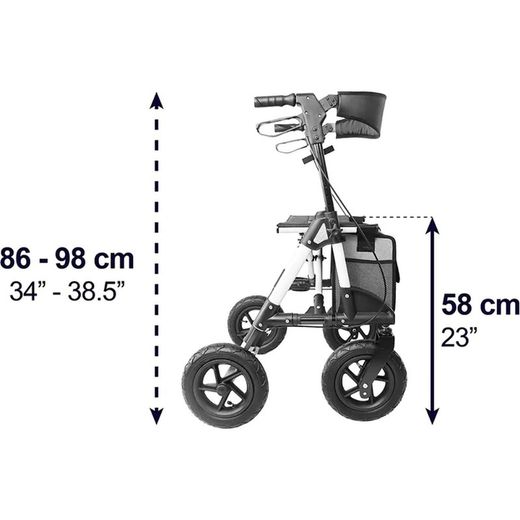 Kmina Walkers pour Adultes Tout-terrain 4 Roues Pneumatiques K10060