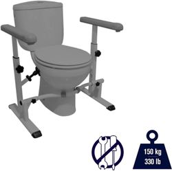 Kmina Armrest WC Bar Bathroom Support for Toilet Riser K30001