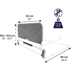 Kmina Folding Adult Bed Rail (from 90 to 180 cm) Adjustable Adult Bed Barrier K40050