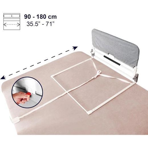 Kmina Folding Adult Bed Rail (from 90 to 180 cm) Adjustable Adult Bed Barrier K40050