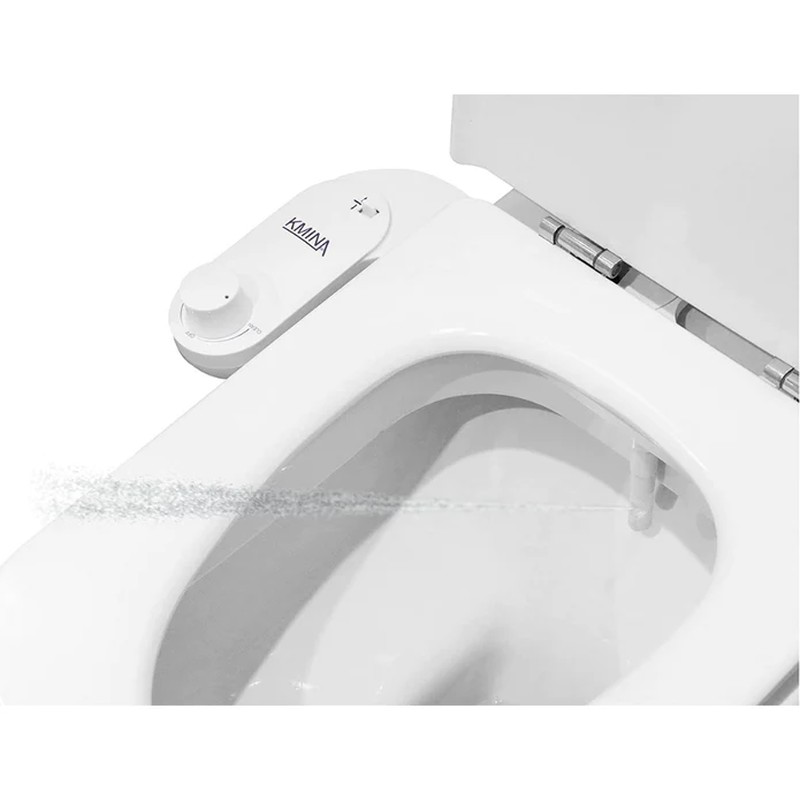 Kmina Bidet Inodoro Chorro para WC Agua Fría Blanco (No eléctrico