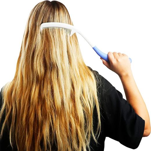 Kmina Cepillo Mango Largo y Peine Pelo (Pack) Empuñadura Gruesa y Ergonómica Aseo K40007