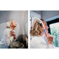 Kmina Cepillo Mango Largo y Peine Pelo (Pack) Empuñadura Gruesa y Ergonómica Aseo K40007