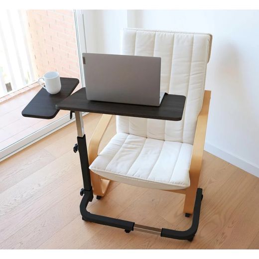 Kmina Mesa para Cama con Ruedas Mesas Auxiliares para Silla de Ruedas y Hospitalaria Alta K40012 / K40065