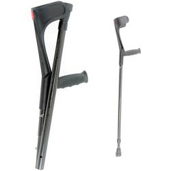 Kmina Muleta Plegable Fibra de Carbono Adulto Negra K10008 1 Unidad