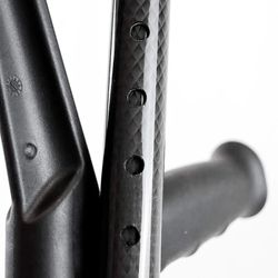 Kmina Black Adult Carbon Fiber Folding Crutch K10008 1 Unit