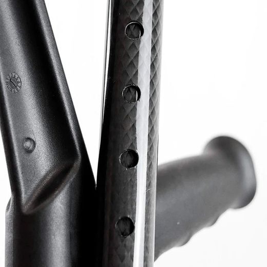 Kmina Black Adult Carbon Fiber Folding Crutch K10008 1 Unit
