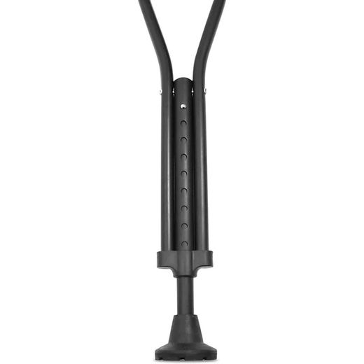 Kmina Béquilles Axillaires Rembourrées Adulte Aluminium Noir M / L - K10051 / K10052 2 Unités