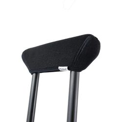 Kmina Béquilles Axillaires Rembourrées Adulte Aluminium Noir M / L - K10051 / K10052 2 Unités