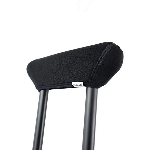 Kmina Béquilles Axillaires Rembourrées Adulte Aluminium Noir M / L - K10051 / K10052 2 Unités