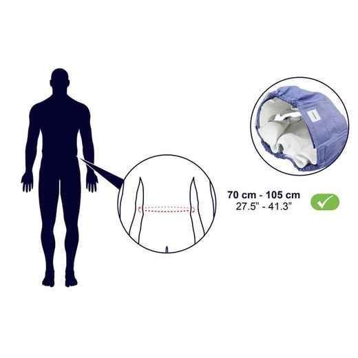 Fralda Kmina Protetora para Adultos Lavável e Reutilizável Ajuda para Incontinência Cama K40035
