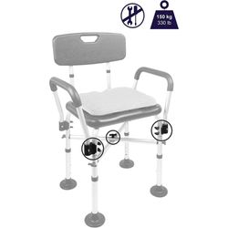Kmina Chaise de douche rembourrée Chaises de salle de bain pour personnes âgées Noir / Blanc K30016 / K30017