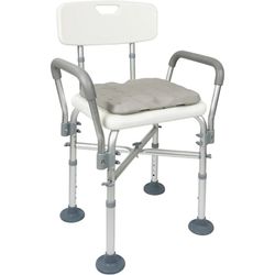 Kmina Chaise de douche rembourrée Chaises de salle de bain pour personnes âgées Noir / Blanc K30016 / K30017