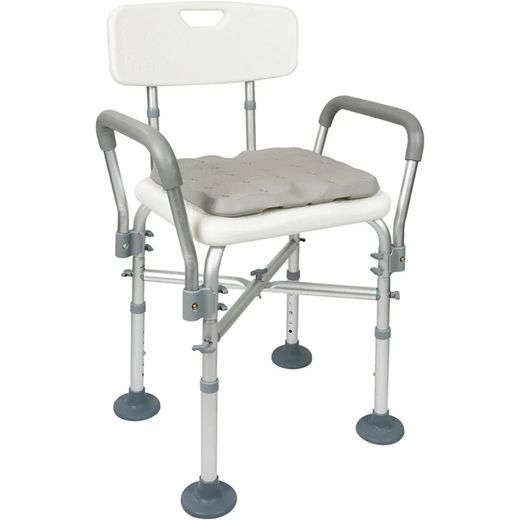 Kmina Chaise de douche rembourrée Chaises de salle de bain pour personnes âgées Noir / Blanc K30016 / K30017