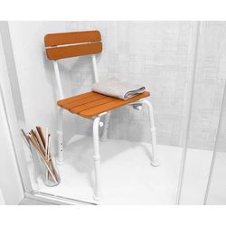 Kmina Shower Chair Wood Effect Seat K30025
