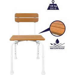 Kmina Shower Chair Wood Effect Seat K30025