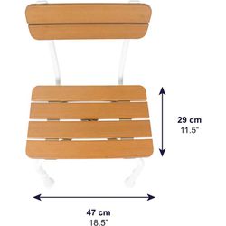 Kmina Shower Chair Wood Effect Seat K30025