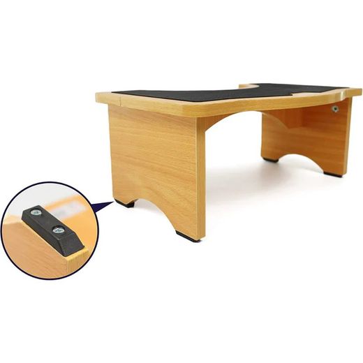 Kmina Physiological Stool for Toilet (18 cm) Wood WC Stools K30015
