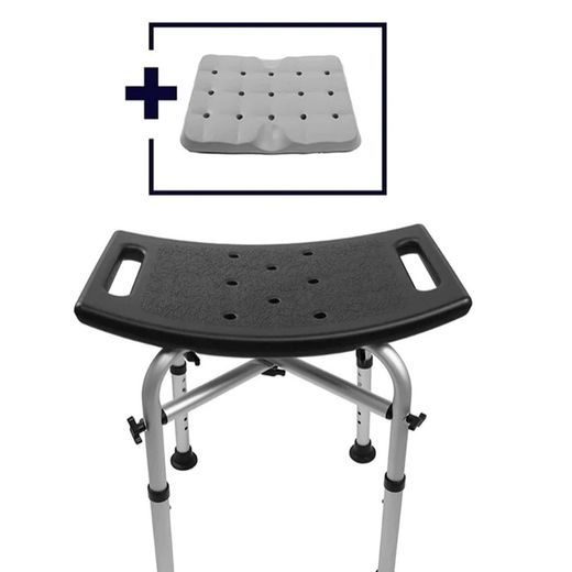 Kmina Rectangular Comfort Stool Black / White K30009 / K30018