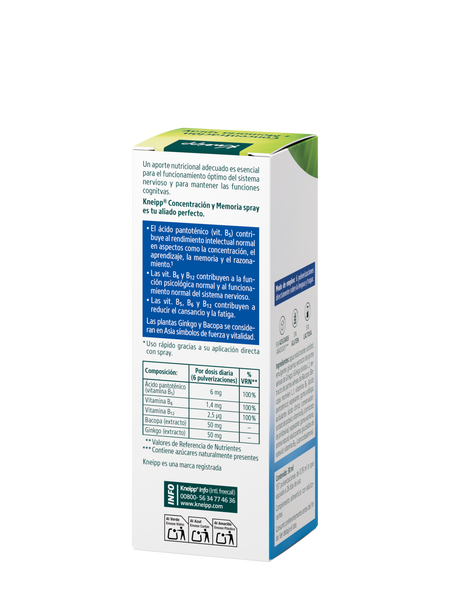 Spray Concentration + Mémoire Kneipp 30 ml