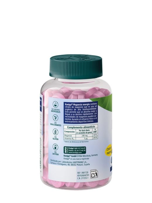 Kneipp Magnesium 60 Gummies Raspberry Flavor