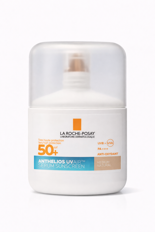 La Roche-Posay Anthelios UVair Sérum Protector Solar SPF50+ Con Color Medio Natural 50 ml