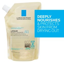 La Roche-Posay Lipikar AP+ Óleo de Limpeza Gel Refil Eco 400 ml