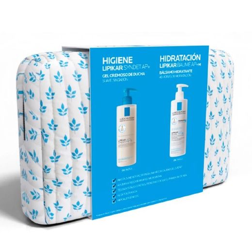 La Roche Posay LIPIKAR AP+ Pack Crema Ducha Syndet 400 ml + Baume 400 ml + NECESER DE REGALO