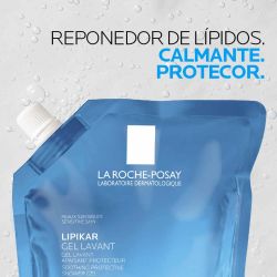 Refil de Gel de Banho Protetor e Suavizante LIPIKAR da La Roche-Posay 400ml