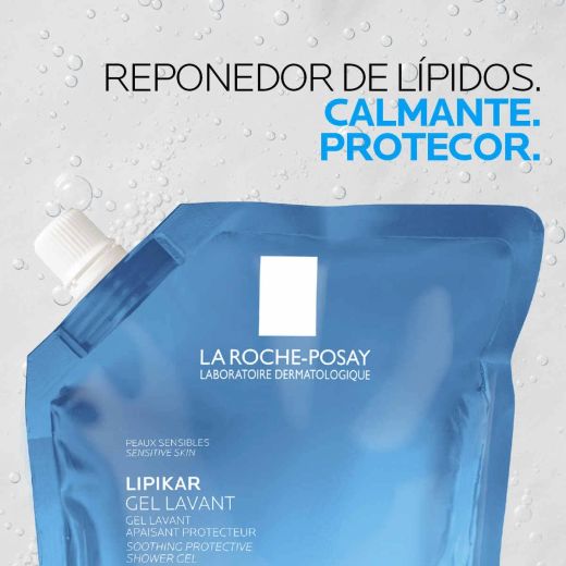 Refil de Gel de Banho Protetor e Suavizante LIPIKAR da La Roche-Posay 400ml