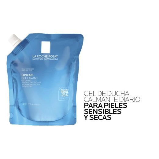 Refil de Gel de Banho Protetor e Suavizante LIPIKAR da La Roche-Posay 400ml