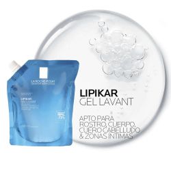 Refil de Gel de Banho Protetor e Suavizante LIPIKAR da La Roche-Posay 400ml