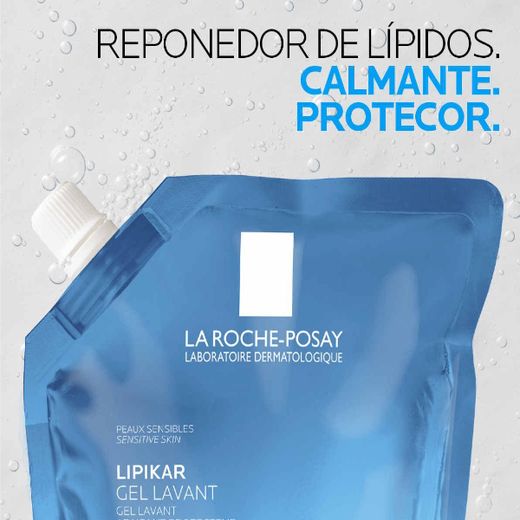 Kit La Roche-Posay LIPIKAR Gel de Limpeza Facial Suavizante 400ml + Refil 400ml