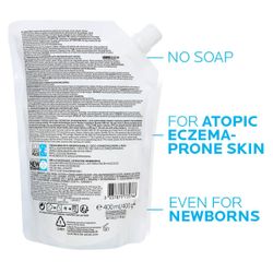 La Roche-Posay LIPIKAR SYNDET AP+ Pack Ahorro Crema Limpiadora Sin Perfume 400 ml + 400 ml Recarga.