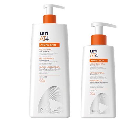 LETIAT4 Pack Gel de Baño 750 ml + Leche Corporal 250 ml