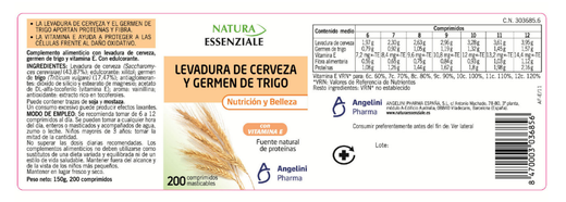 Brewer's Yeast and Wheat Germ 200 Tablets