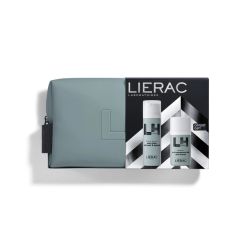 Lierac Homme Cofre de Navidad Fluido Antiedad 50 ml + Desodorante 50 ml y Neceser de Regalo