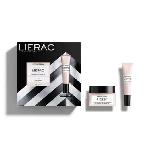 Coffret Noël Lierac Lift Integral Gel-Crème Jour Anti-Âge 50 ml + Soin Lift Yeux 15 ml en cadeau
