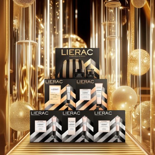 Lierac Premium Cofre de Navidad Sérum Absoluto Antiedad 30ml + Crema de Ojos Antiedad 20ml y Neceser de Regalo