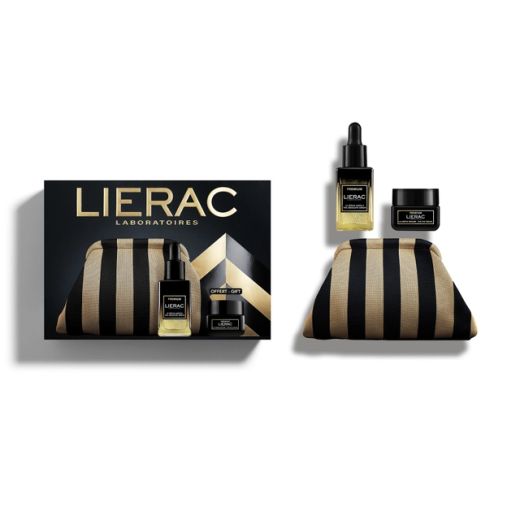 Lierac Premium Cofre de Navidad Sérum Absoluto Antiedad 30ml + Crema de Ojos Antiedad 20ml y Neceser de Regalo