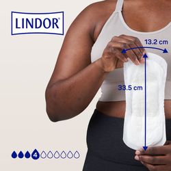 Lindor Lady Extra Compresses 4 Drops 14 Units