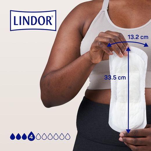 Lindor Lady Extra Compresses 4 Drops 14 Units