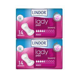 Lindor PACK Lady Maxi Compresses 5 Drops 2 x 14 Units